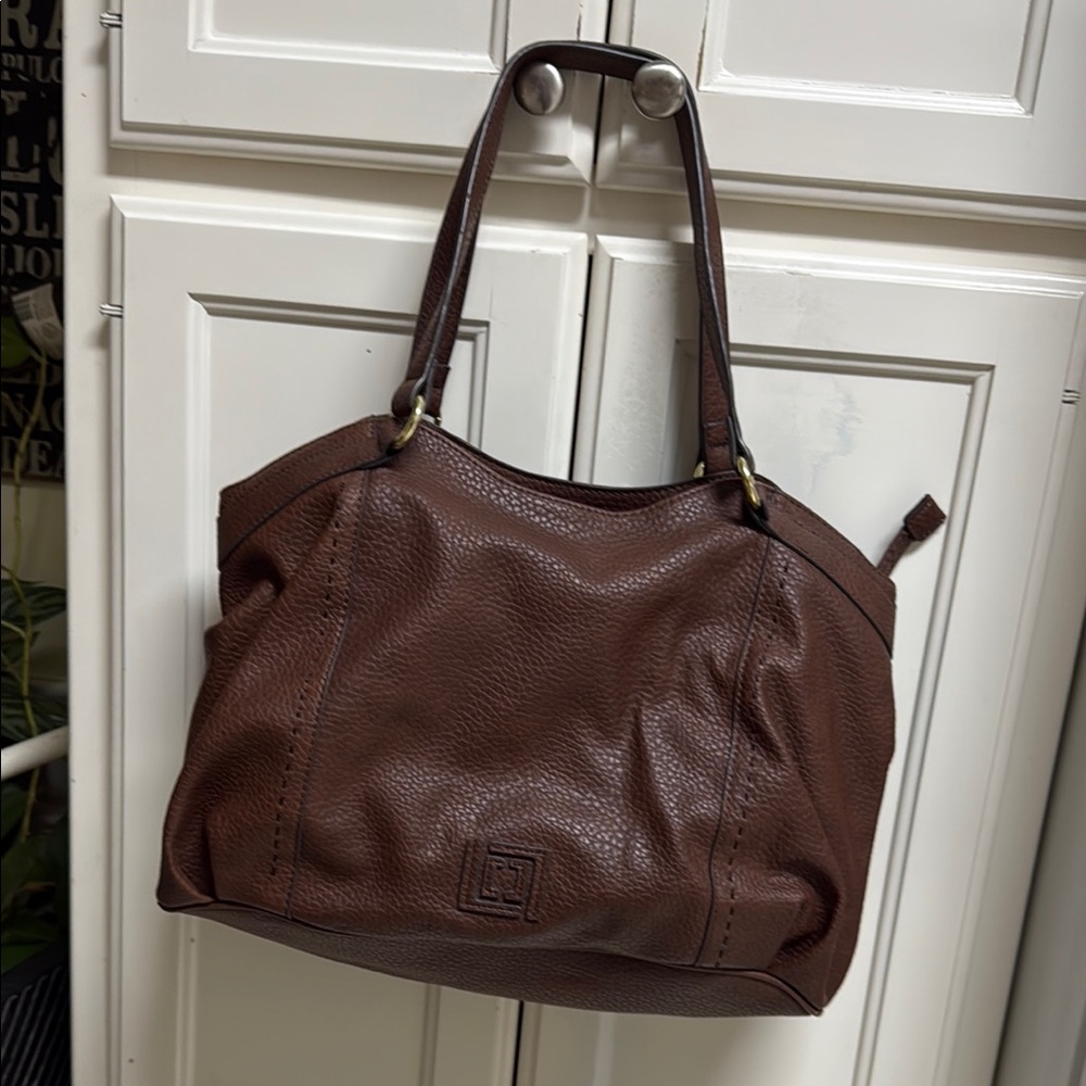 Liz Claiborne Brown Leather Shoulder Bag
